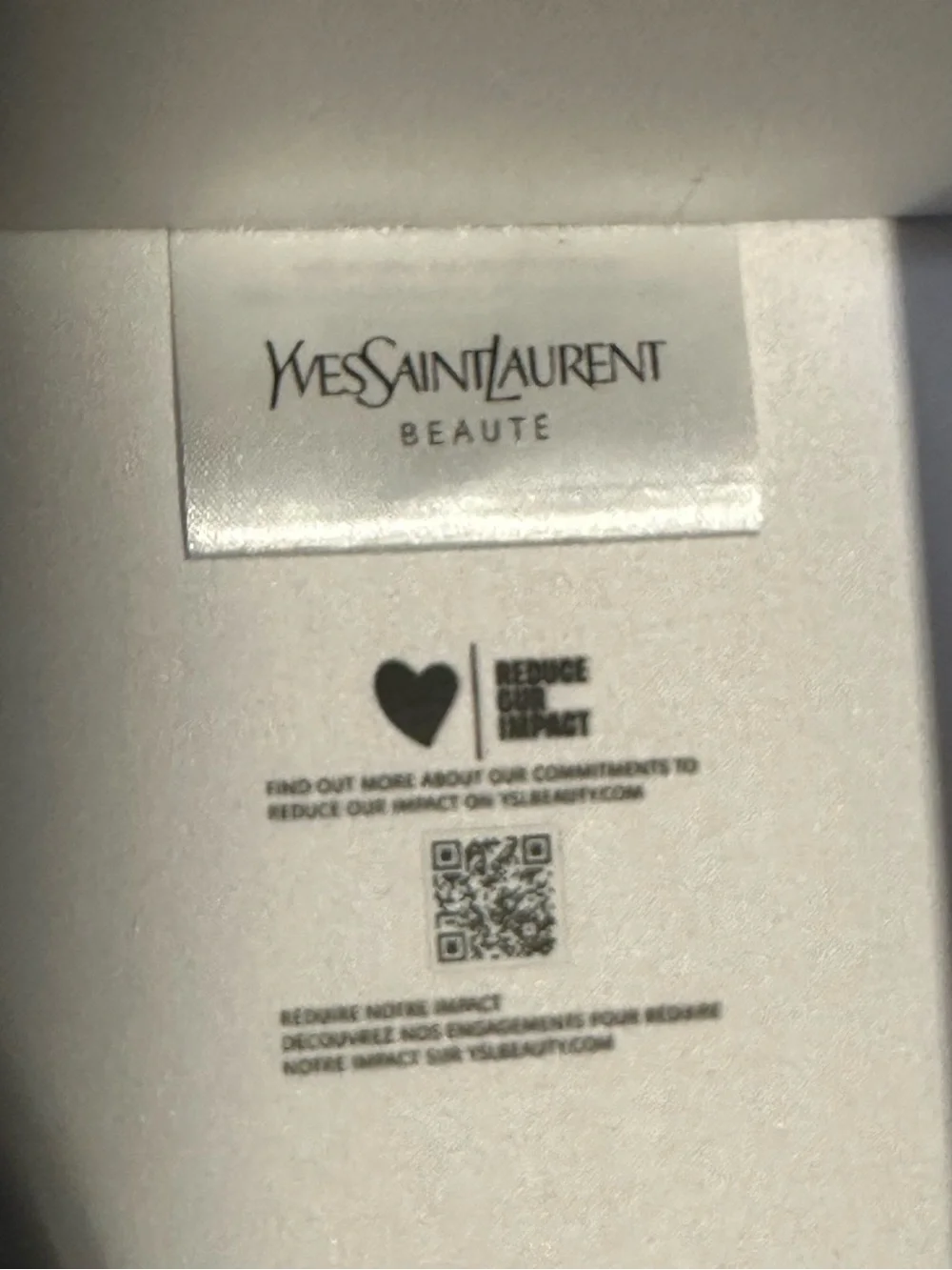 Yves Saint Laurent White and Gold Lattice vanity box